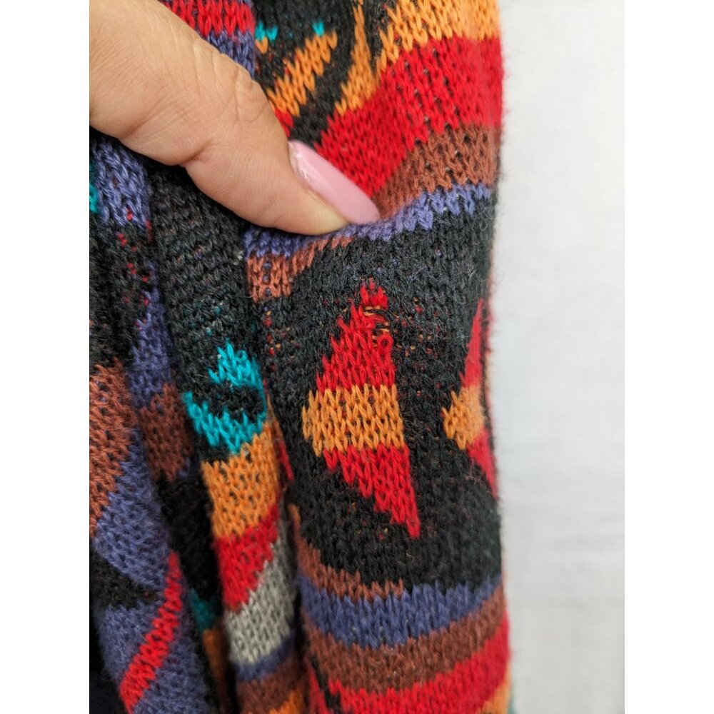 UNIF Knit Cardigan Women Size XS Aztec Pattern Open Front Boho Grunge Y2K Indie - Picture 3 of 10